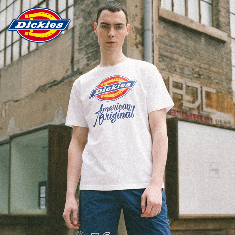 DICKIES夏季新款男士短袖T恤Dickies Logo印花