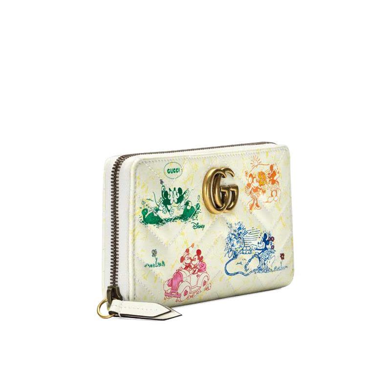 【预售15天左右发货】Disney x Gucci GG Marmont系列全拉链式钱包图片
