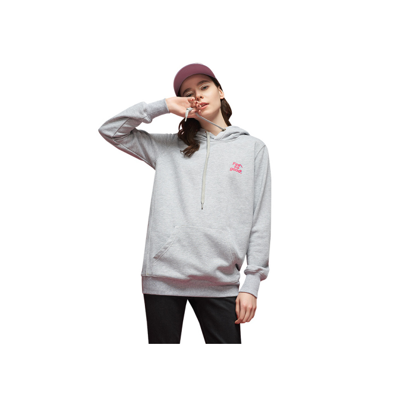初语连帽印花宽松卫衣女中长款ins超火的外套上衣