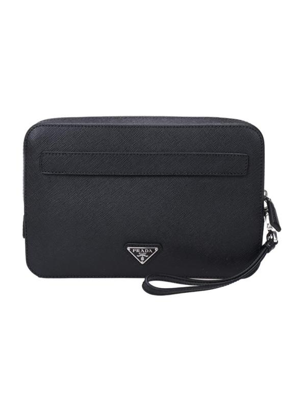 prada普拉达男士牛皮手拿包2vf0529z2