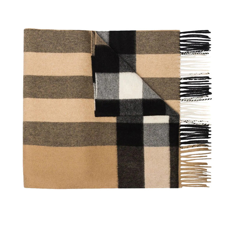 预订BURBERRY\博柏利 格纹羊绒围巾 36*200CM