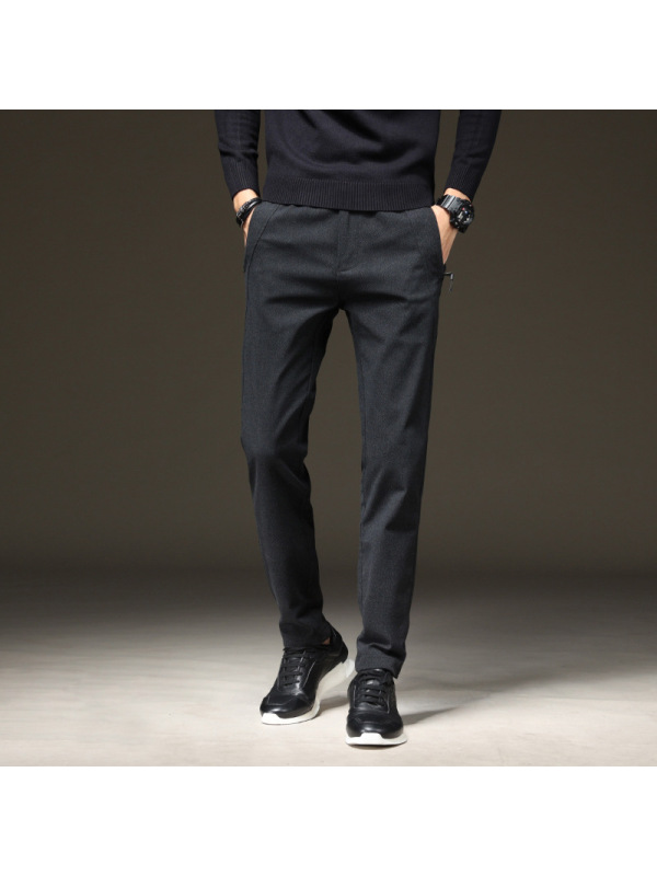韩版修身男装休闲裤潮流宽松直筒长裤男弹力舒适透气百搭裤子