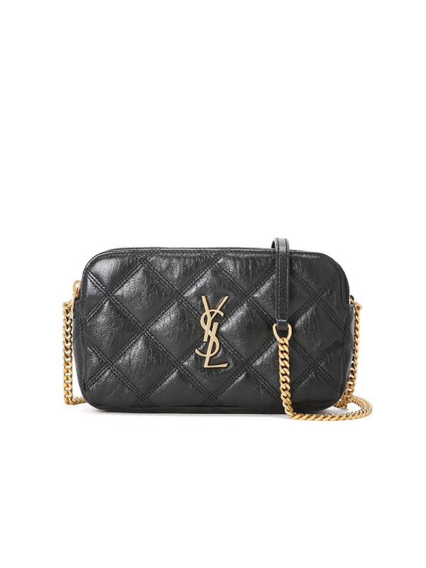 预订 YSL BECKY 相机包 字母LOGO绗缝608941金链