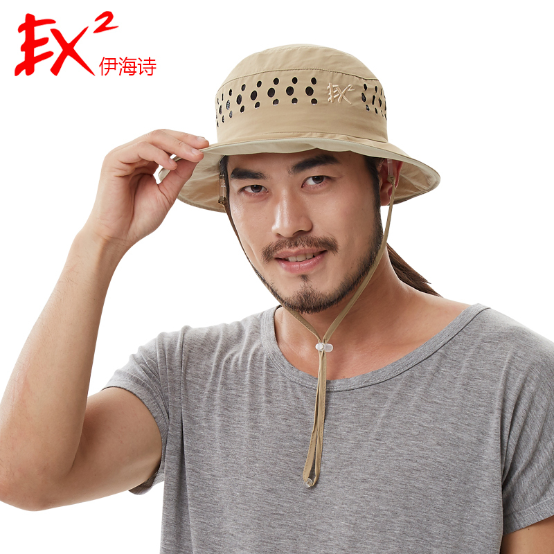 EX2伊海诗帽子夏季帽网眼透气渔夫帽休闲帽子367317