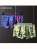 雅鹿出品2条装莫代尔男士内裤高端平角内裤青年四角短裤裤头 CK-6952