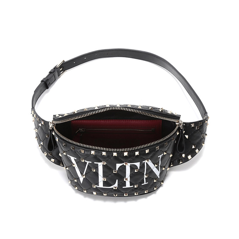 valentino华伦天奴女士铆钉腰包斜挎包rw2b0b46xqc