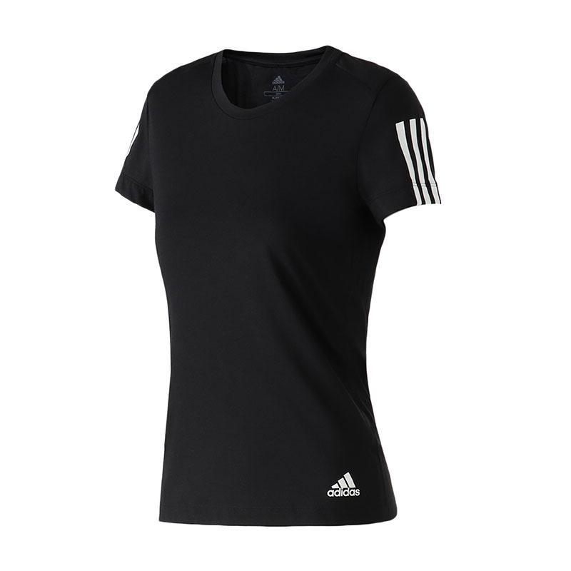 adidas女服短袖T恤跑步健身训练透气休闲运动服DZ8265 L DZ8265黑色