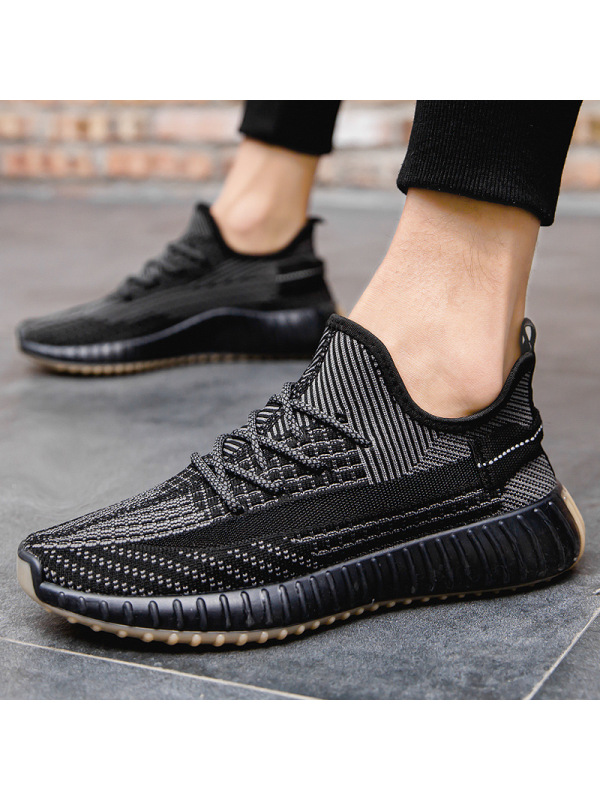 Ceba2021夏季新款飞织椰子鞋网面透气时尚运动跑步鞋潮流休闲男鞋