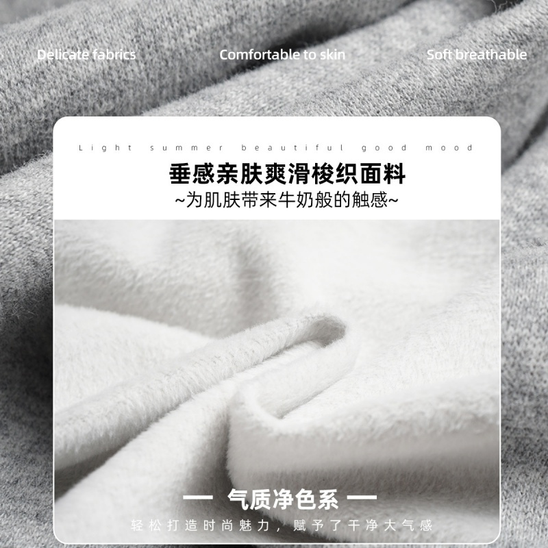 OUNIXUE欧昵雪 | 秋冬拼接假两件半高领印花保暖抓绒女卫衣套时尚套头长袖百搭上衣
