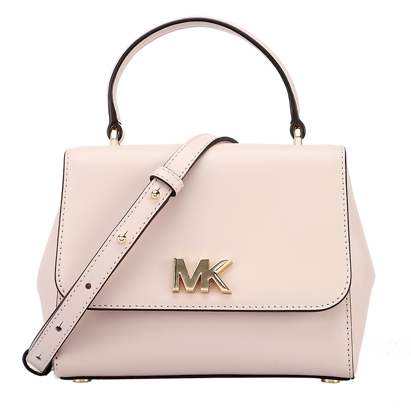 michaelkors迈克科尔斯mk女包mott系列浅粉色皮质女士手提单肩斜挎包
