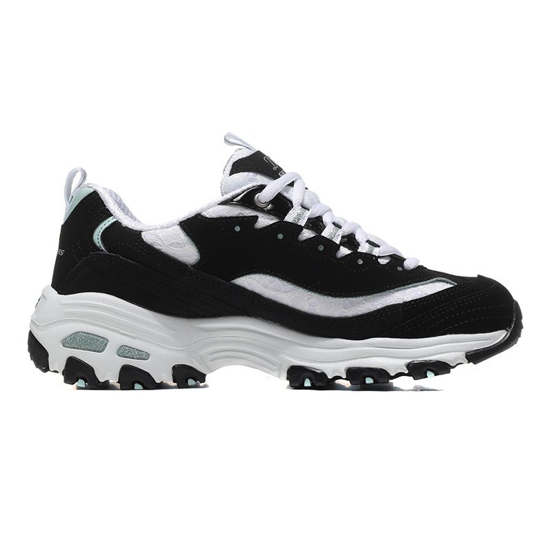 Skechers斯凯奇女鞋熊猫鞋D‘lites系列蕾丝休闲鞋11959
