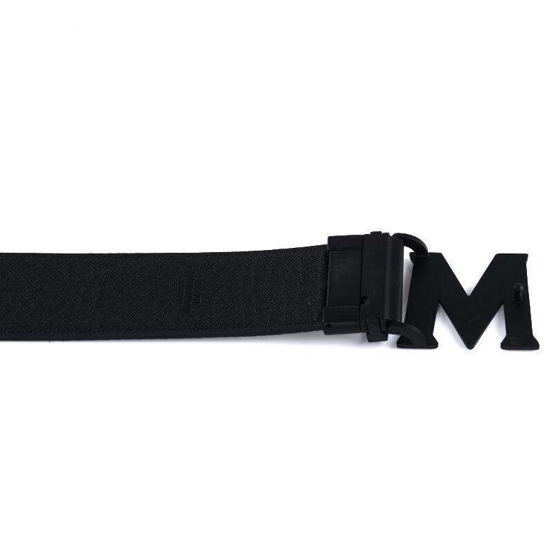 MCM 男士涂层帆布/皮革双面扳扣式腰带 MXB7SVI10