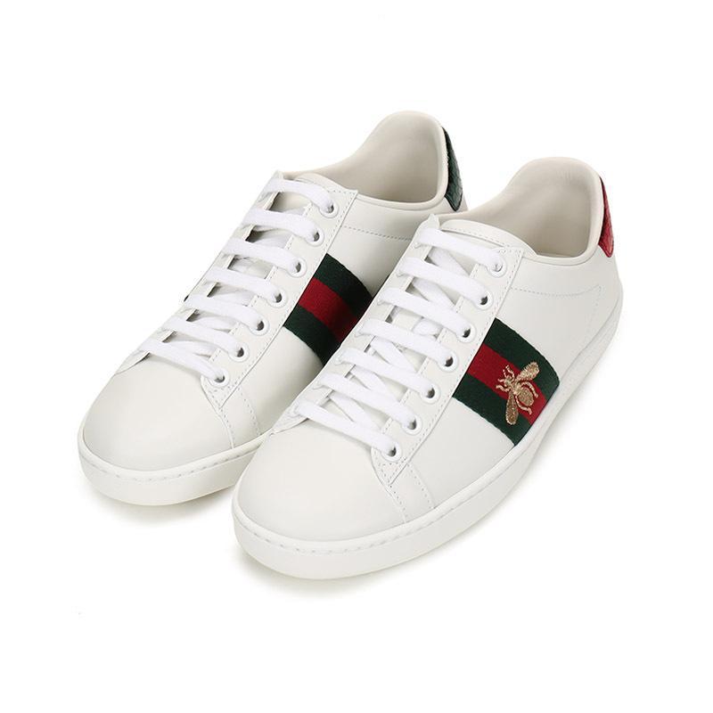 gucci古驰女士皮革系带休闲鞋运动鞋板鞋43194202jp0