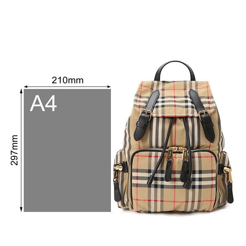 BURBERRY 博柏利 Rucksack 双肩包中号 经典格纹经典条纹织物8032709图片