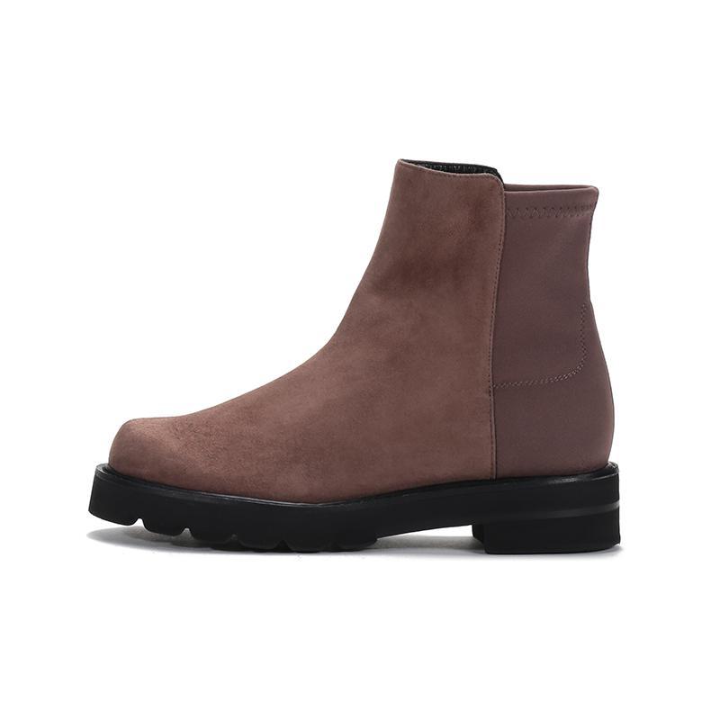 斯图尔特·韦茨曼 STUART WEITZMAN 女士 皮革/织物靴子短靴5050 LIFT BOOTIE