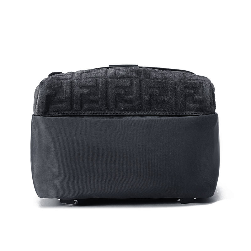 fendi芬迪男士织物配皮fendiness手提单肩斜挎包胸包小号7vz067ahu7