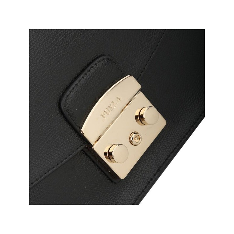FURLA芙拉 METROPOLIS荔枝纹牛皮中号女士单肩包