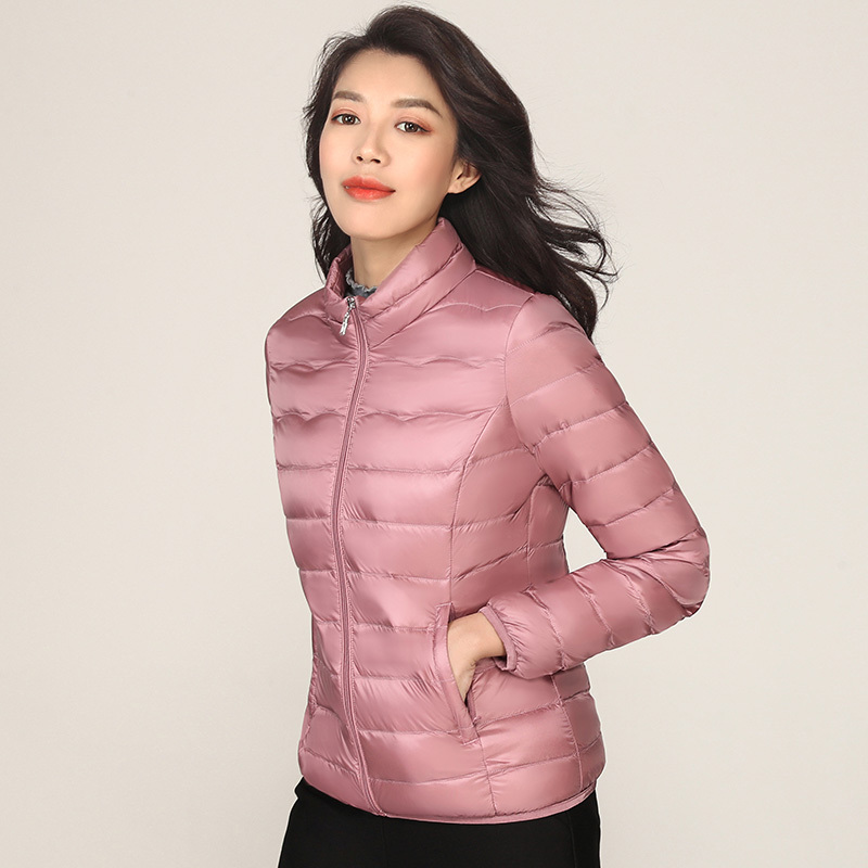 冰洁秋冬新品轻薄女士羽绒服女短款韩版修身外套反季J80130830S