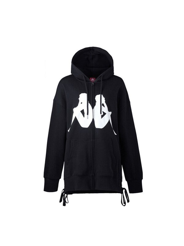 KAPPA/卡帕专柜女子运动服秋款针织卫衣LOGO外套|K0862MK59D