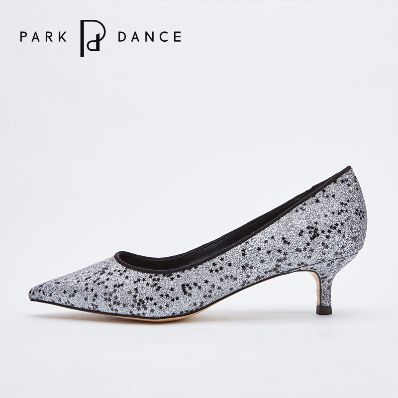 park dance 格利特小猫跟女鞋 浅口尖头单鞋中高跟鞋