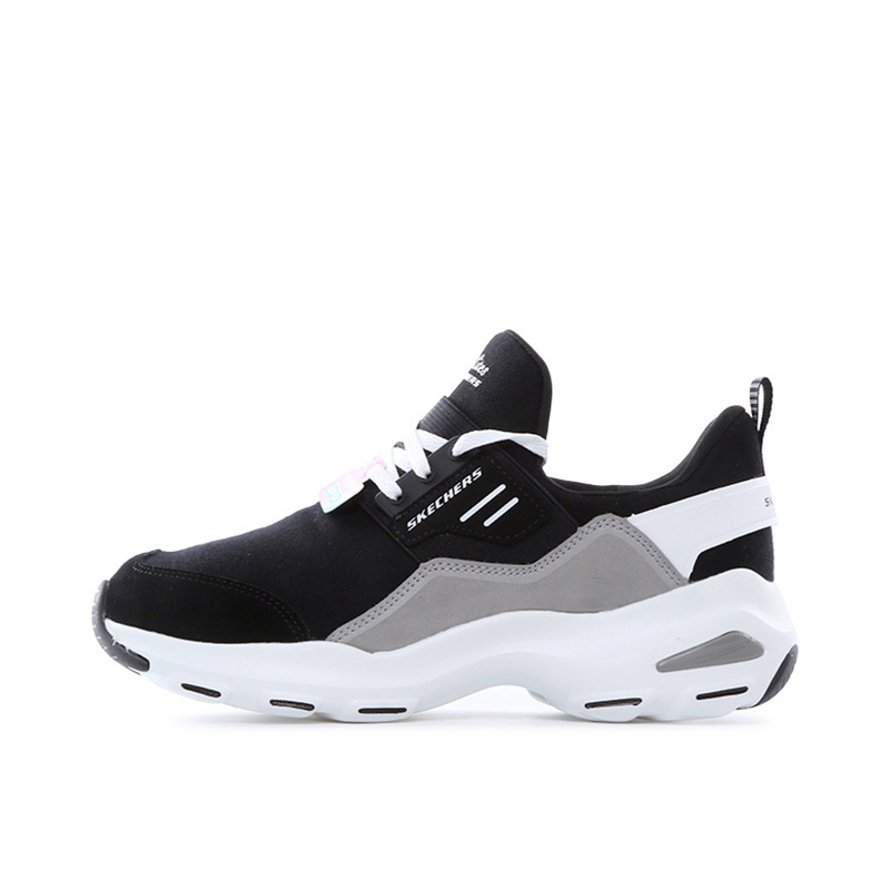 Skechers斯凯奇女鞋2018冬季新款厚底熊猫鞋 懒人休闲鞋66666124
