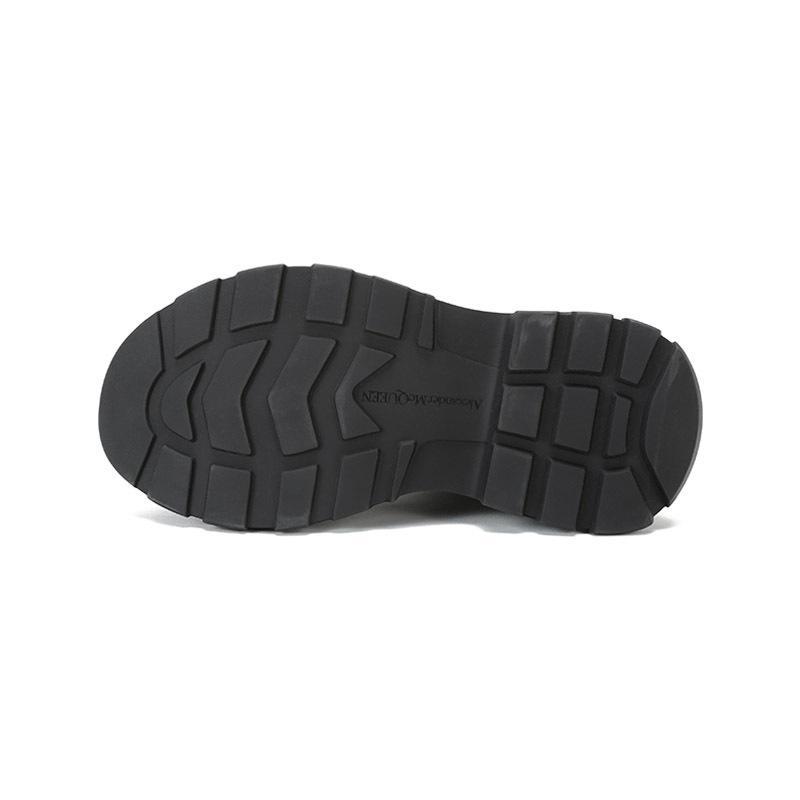 ALEXANDER MCQUEEN 亚历山大·麦昆 女士 织物系带厚底靴子短靴652280 W4L3K