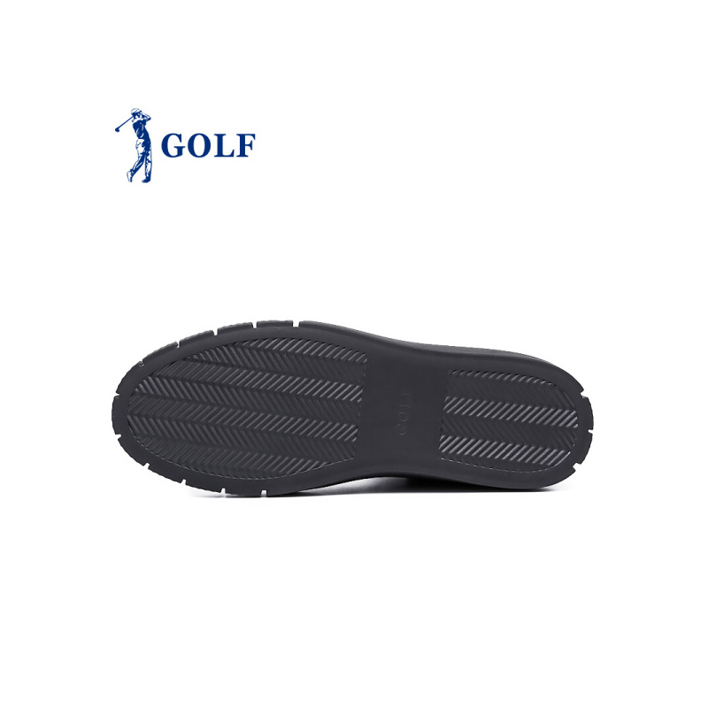 GOLF/高尔夫秋冬新款时尚雪地靴男保暖休闲男靴黑色
