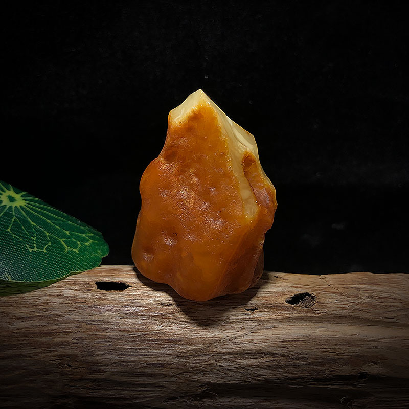 凝萃【原皮料】琥珀蜜蜡原石毛料裸石手串/吊坠料项链坠毛料 DIY练手送工具