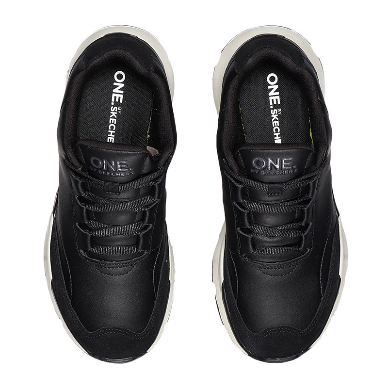 【自营】Skechers斯凯奇女鞋休闲鞋厚底时尚复古舒适运动鞋15491 15491/BKW黑色+白色