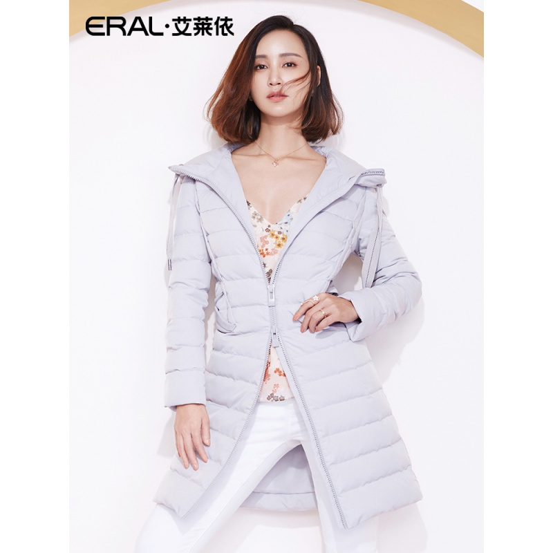艾莱依羽绒服女2018秋冬新款轻薄宽松显瘦617104136