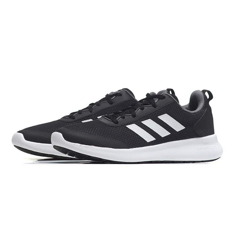 【自营】adidas阿迪达斯男子跑步鞋透气休闲运动鞋DB1459 DB14591号黑色+五度灰+亮白