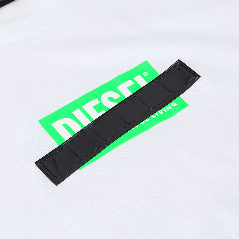 迪赛DIESEL 男士T恤 LOGO印花棉质S-00SEEB-0BASU