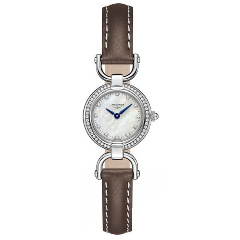 瑞士品牌浪琴longines手表骑仕系列休闲时尚石英女表l61290872镶钻