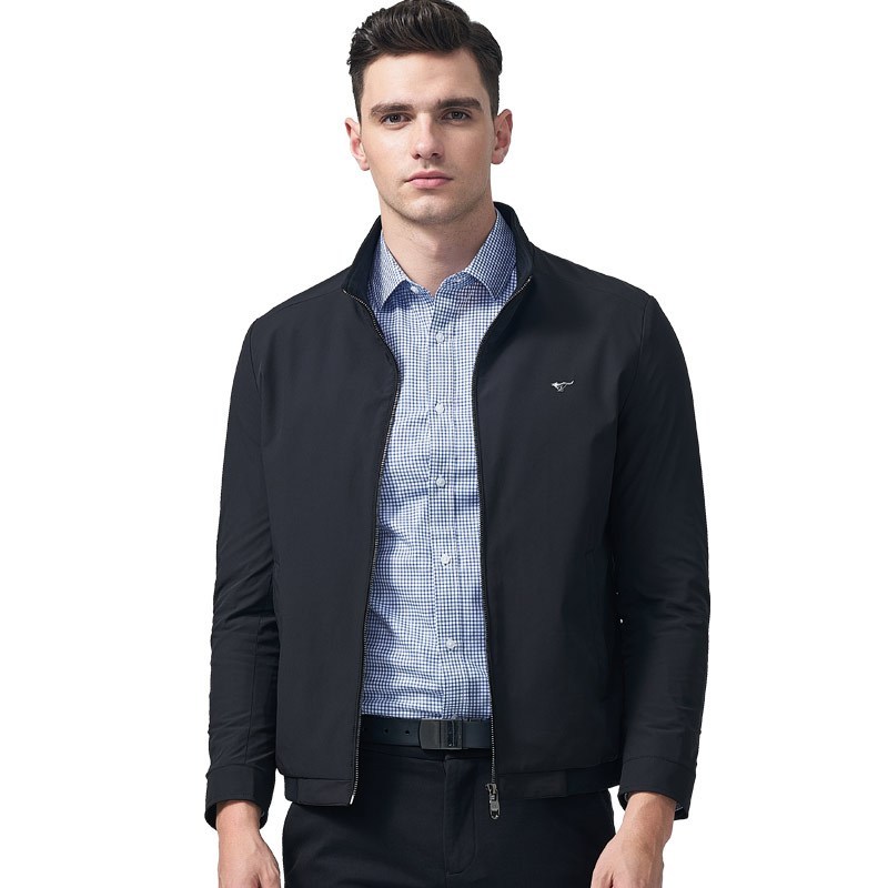 七匹狼夹克17秋季男士时尚商务休闲立领夹克外套视频