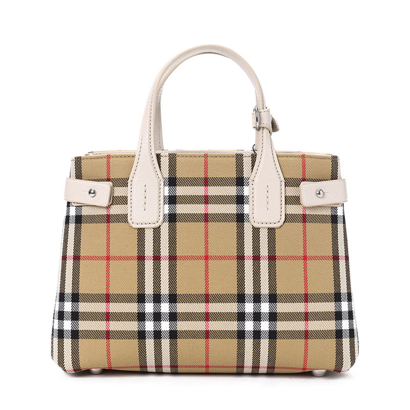 预订 BURBERRY Banner 经典格纹 手提 斜挎包