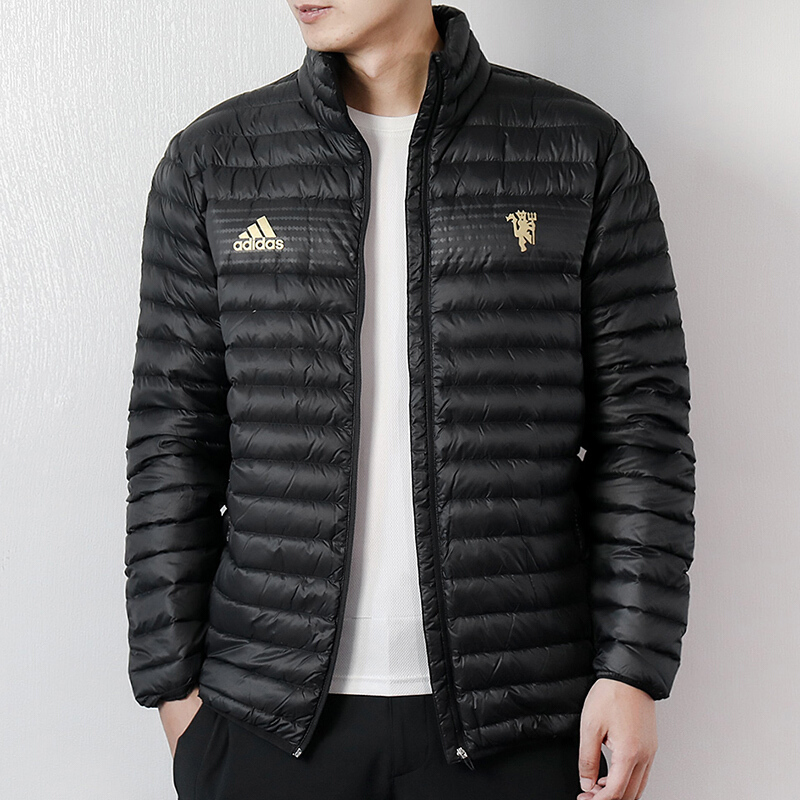 阿迪达斯（ADIDAS）男款运动休闲立领白鸭绒羽绒服外套CY6112/CY6110