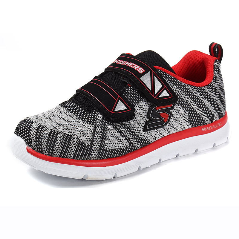 Skechers斯凯奇男婴童跑步鞋新款编制轻便低帮魔术贴运动鞋95052N