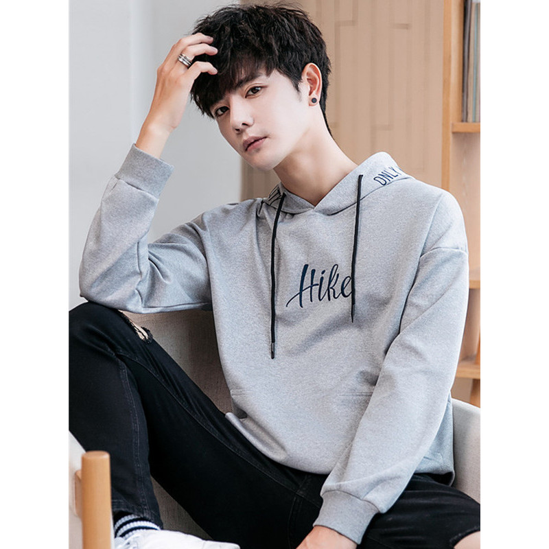 庄吉 2019春秋季新款卫衣男韩版潮流宽松连帽潮牌套头衫JU-ZL-96601
