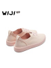 WIJI2018新款小清新减龄板鞋时尚圆头个性休闲英伦低帮平底女鞋潮