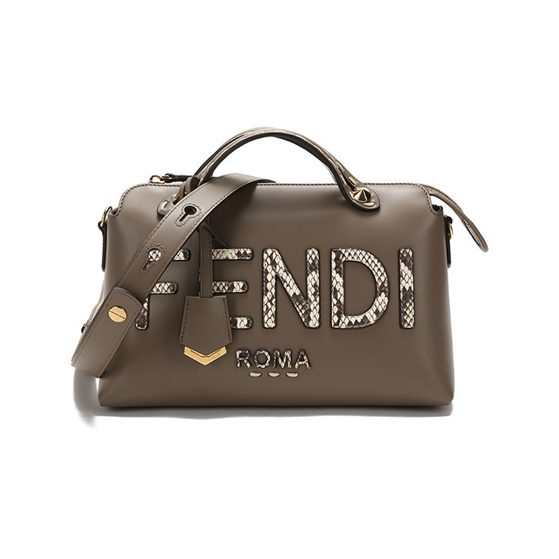 芬迪 FENDI 女士BY THE WAY系列皮革手提单肩斜挎包波士顿包中号 8BL146 AHMM