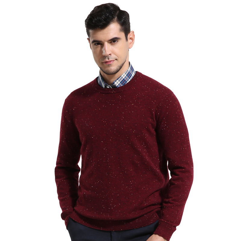 美尔雅mailyard羊绒衫男商务休闲男士羊绒衫男式羊绒毛衣圆领套头017