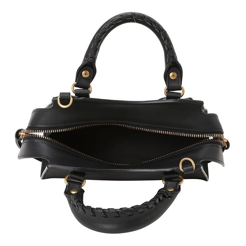 巴黎世家BALENCIAGA NEO CLASSIC机车包迷你 梯形鳄鱼纹638524金扣 女士手提单肩斜挎包图片