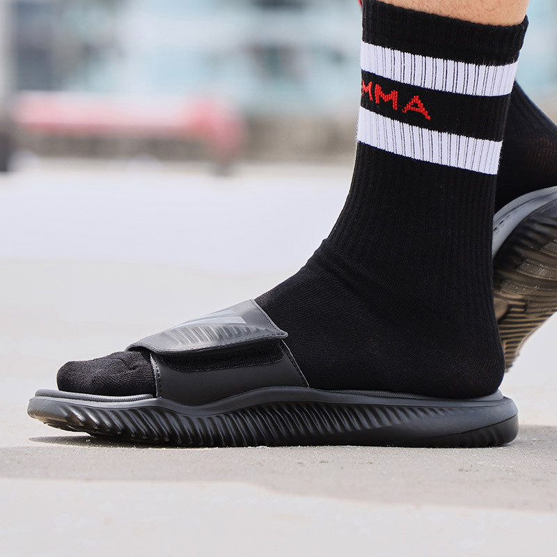 adidas阿迪达斯男子拖鞋一字拖沙滩拖休闲运动鞋B41720