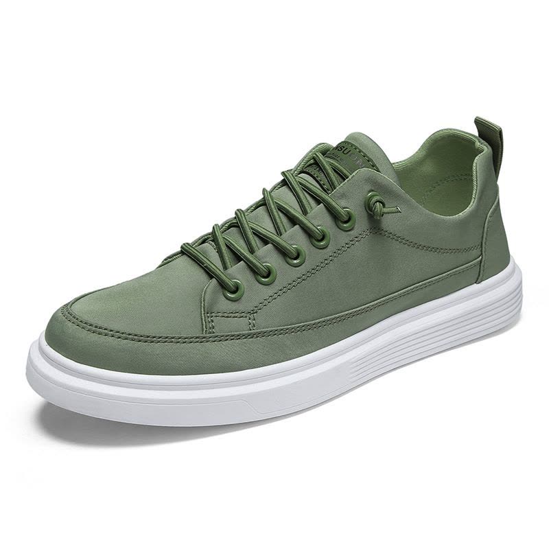 Ceba2022夏季新款圆头纯色冰丝雨伞布板鞋青年潮流时尚休闲运动图片