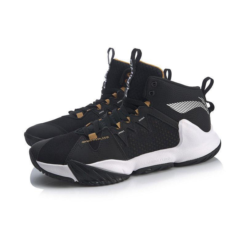 李宁暴风outdoor男子减震中帮篮球场地鞋abpq009-2