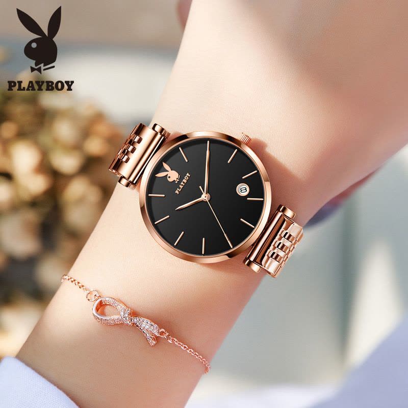 花花公子(PLAYBOY)名牌手表新款少女ins风女士手表潮流简约气质时尚防水女腕表图片