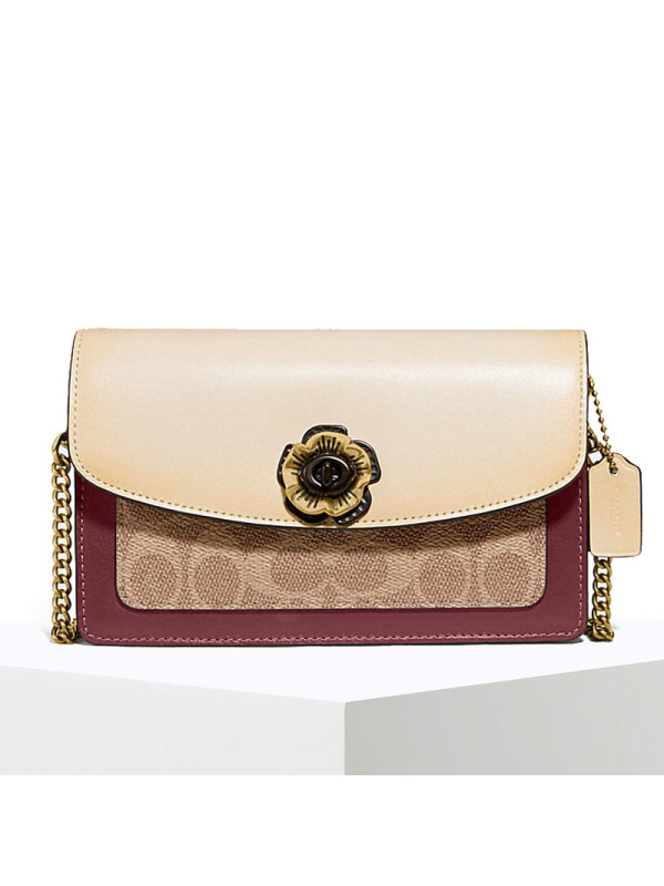 蔻驰(coach)女士单肩包1680 预订 coach parker 18 山茶花单肩包 1680