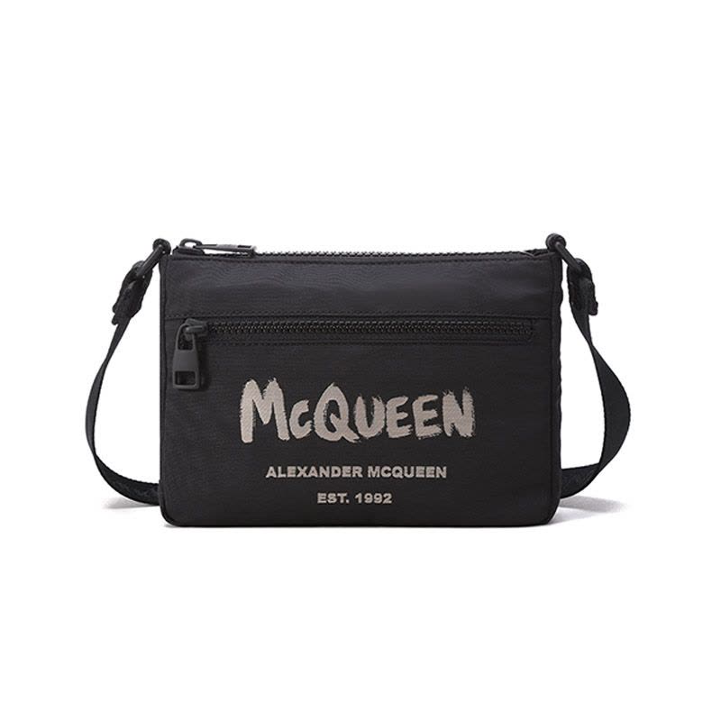 亚历山大·麦昆 ALEXANDER MCQUEEN 男士织物单肩斜挎包663144 1AABW图片