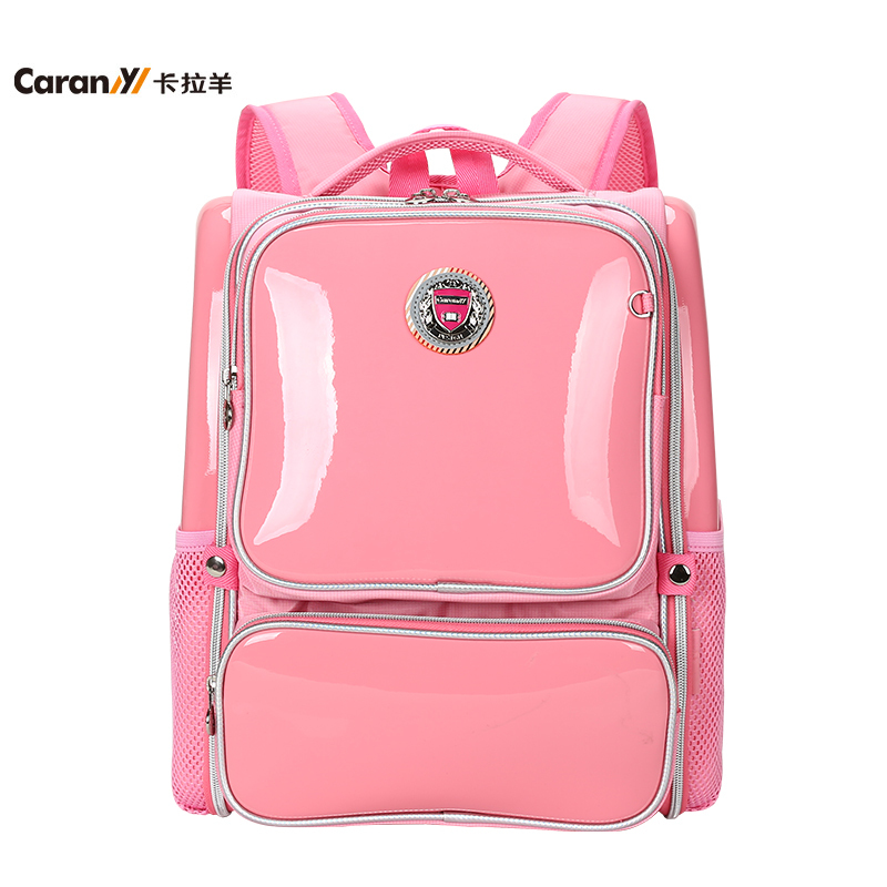 卡拉羊Carany小学生儿童书包防泼水涤纶双肩包减负护脊1-6年级男女学生时尚书包 学生CX2632