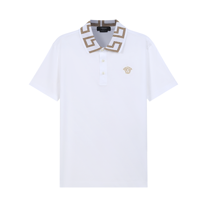范思哲 VERSACE 男士棉质GRECA短袖POLO衫 A87402 1A01552